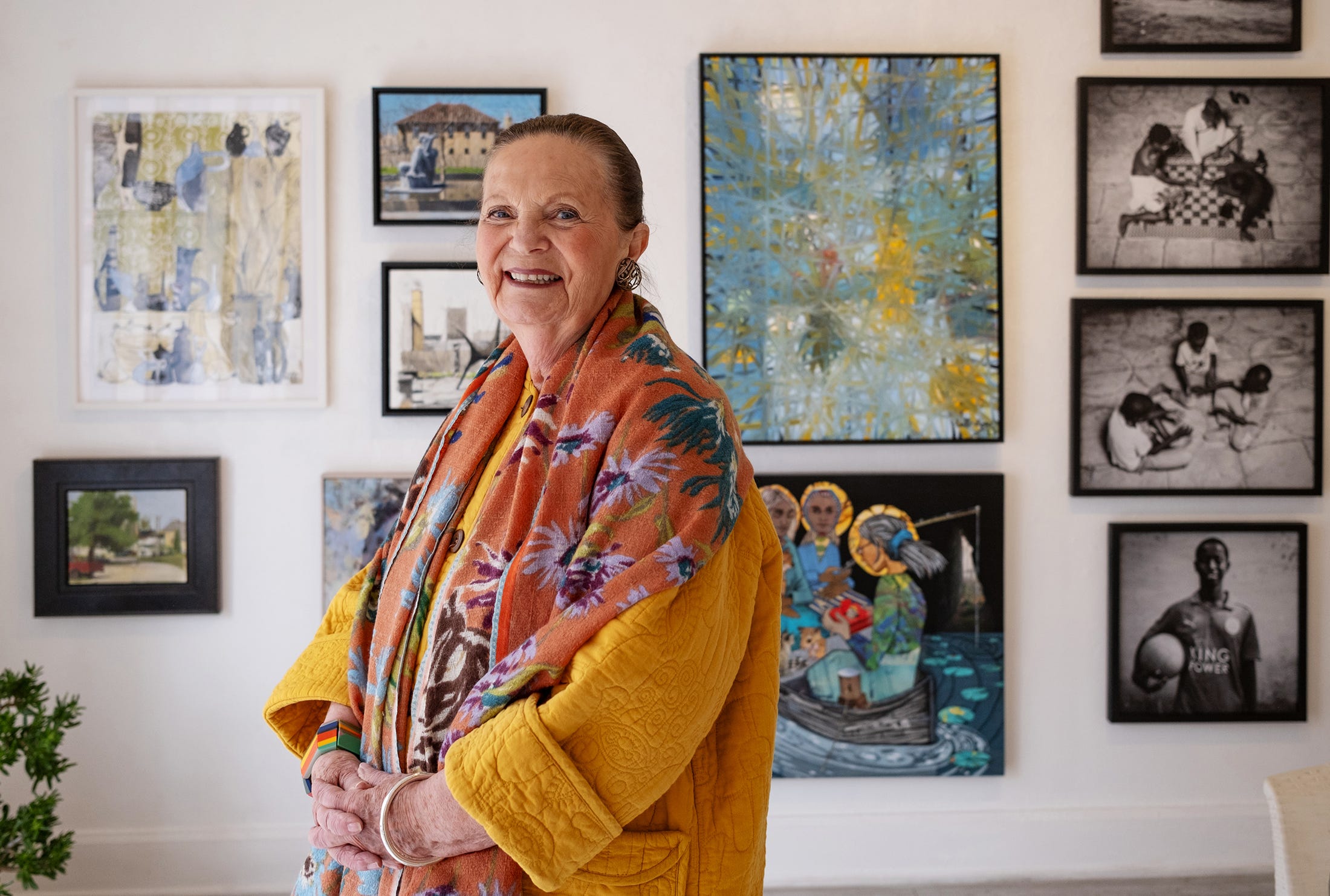 Longtime Columbus art dealer Sharon Weiss at her Short North art gallery