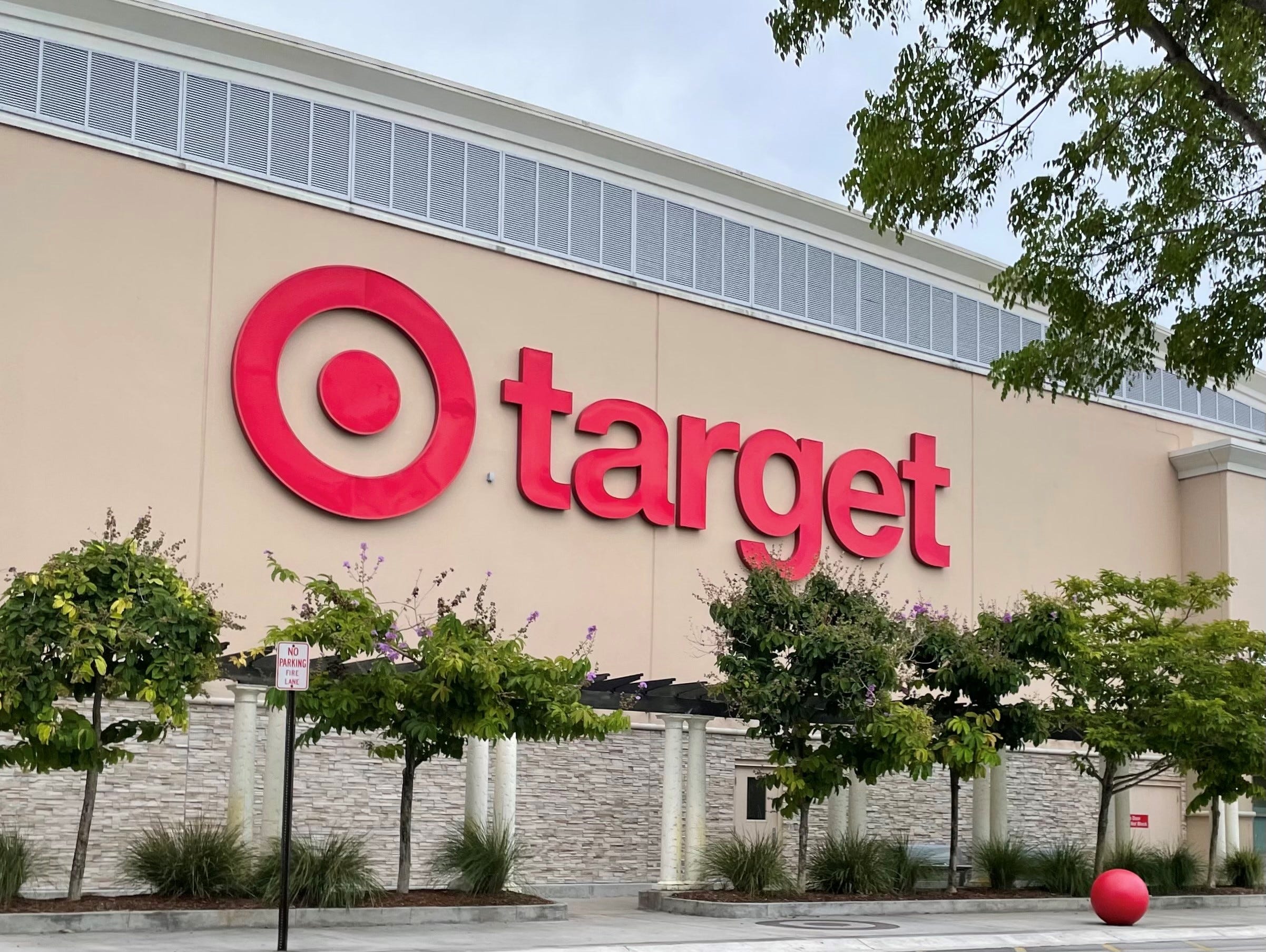 The exterior of a Target store